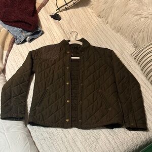 Lauren Ralph Lauren Khaki Quilted Jacket